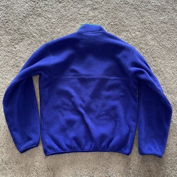 Vintage patagonia Synchilla Blue Outdoor Pullover Fleece Jacket Size Medium - Picture 6 of 6